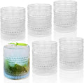 Hobnail Drinking Glasses Set of 6, 10 oz, Cocktail Glasses Vintage Glasses by Artcochan