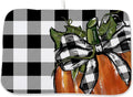 Fall Plaid Dish Drying Mat for Kitchen Counter 18x24 Inch Pumpkin Autumn Dish by Unknown