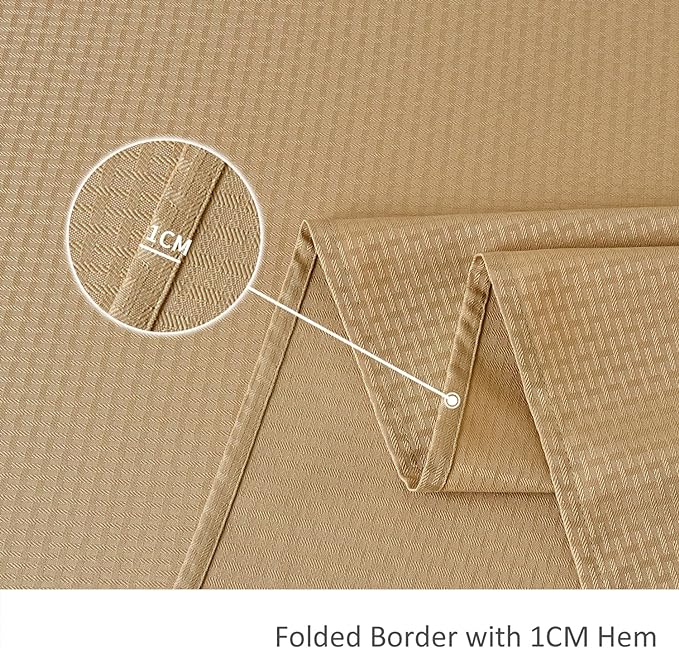 maxmill Jacquard Tablecloth Stain Resistant Waterproof Wrinkle Resistant Spillproof Washable Soft Weaved Texture Table Cloth for Dining Room, Indoor Outdoor Use, Rectangle 60 x 140 Inch, Beige
