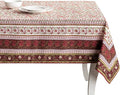 Maison d' Hermine Table Cloth Rectangle Table 100% Cotton 54 x 72 Inches Fall Tablecloth Reusable Everyday Use for Thanksgiving Christmas Decorations Dining Farmhouse Party (Reveillon Au Jardin)