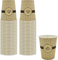 PAMI Disposable Paper Coffee Cups 8 oz, Single-Use, Leak Resistant by PAMI