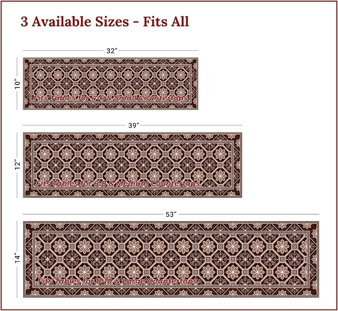 Heat Resistant Table Runner, 39 x 12 Inch - Image 4