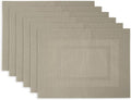 DII PVC Tabletop Collection Woven Indoor/Outdoor, Placemat Set, 6 Piece by DII