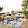 Nourison Home Suncoast Blue 7'10" x 9'10" Area Rug - Easy Clean, Non Shedding, Bed Room, Living Room, Dining Room, Kitchen (8' x 10')