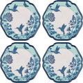 Karma, 8.75 inches Melamine Salad Plates Set of 4, Reusable Dishwasher Safe by KarmaGifts