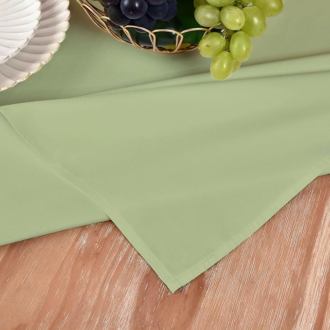 MEANMOY Sage Green Table Runner 60 Inches Long Waterproof Table Runners | - Image 5