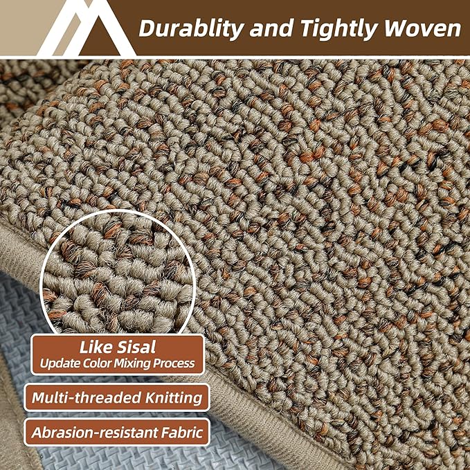 COSY HOMEER Kitchen Rugs Non Slip Washable 24"x36"+24"x60" Absorbent Kitchen Mats for Floor Stain Resistant Kitchen Runner Rug Sets of 2 Kitchen Floor Mats for Sink,Taupe
