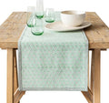 Over&Back 18x108 Hand-Blocked Printed Cotton Table Runner by overback