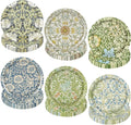 60 Pcs Vintage Wildflower Paper Plates Disposable Plates 9 Inch Green Blue by Unknown