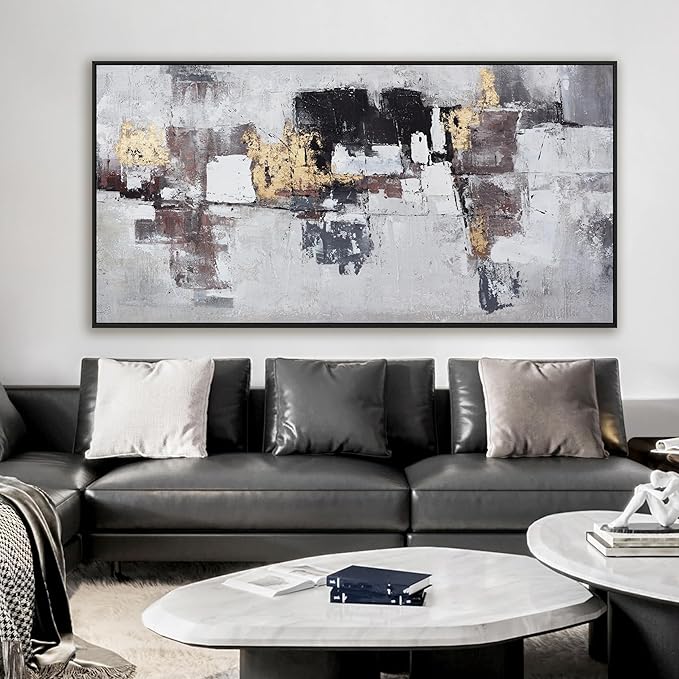 Wall Art Wall Decor Bedroom Pictures Artwork Abstract Wall Art Black And Gold Artwork Large Size Modern Painting Wall Decoration Pictures For Living Room Home Kitchen Office 30x60 Inch