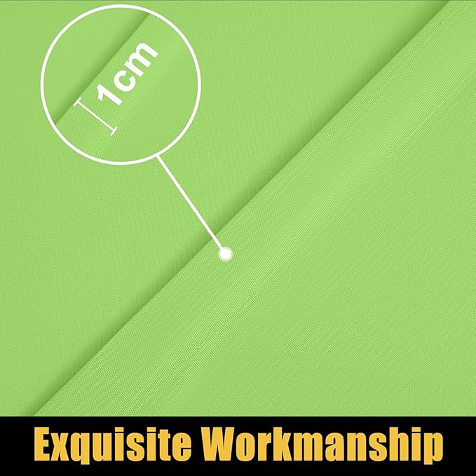 Smiry Rectangle Picnic Table Cloth, Waterproof Elastic Fitted Tablecloths for 8 Foot Tables, Washable Polyester Table Cover for Camping, Indoor and Outdoor (Lime Green, 30"x96")