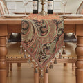 Loom and Mill Vintage Paisley Jacquard Table Runner 13x90 inch by LoomandMill