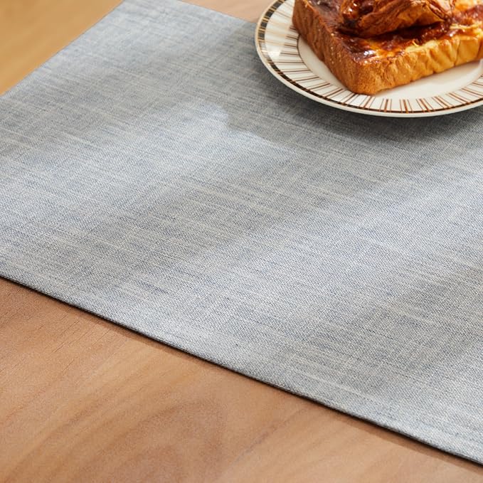 Rustic Cotton Linen Table Runner, 13x72 Inches Blue | Farmhouse Style Linen - Image 6