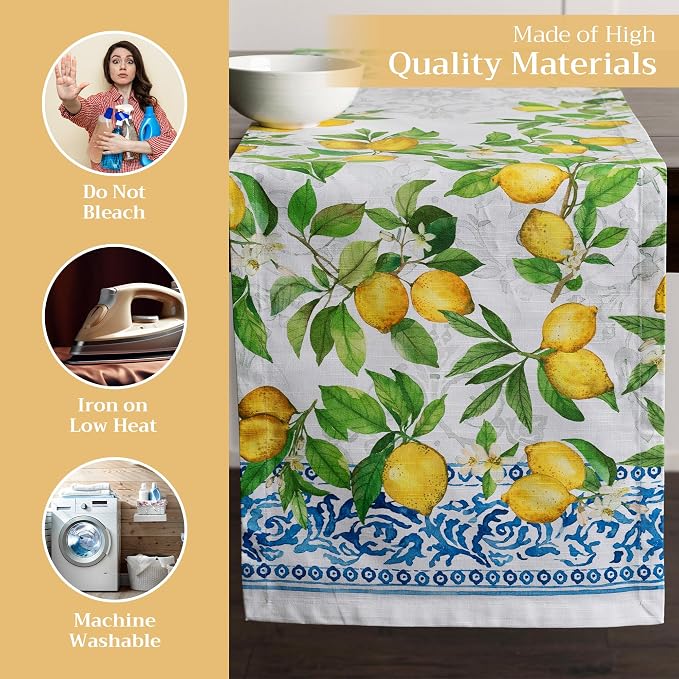 Maison d' Hermine Table Runner 100% Cotton 14.50" x 108" | Table Runners 108 - Image 3