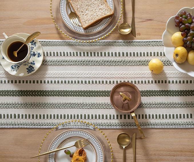 Caflife Boho Table Runner 60 Inchs Long, Dining Room Home Decor - Image 3