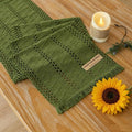 Keketoarrange Boho Macrame Table Runner 12x72 Inch | Woven Burlap Rustic Runner by KEKETOARRANGE