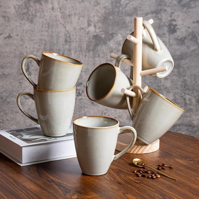 MONITO 17oz Ceramic Coffee Mugs Set of 4, Dishwasher&Microwave Safe, Reactive - Image 8