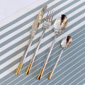 Silverware Set Service for 12, IKXO 48-Piece Modern Stainless Steel Flatware by IKXOLifeswhispersweresonate