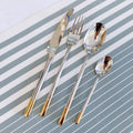 Silverware Set Service for 16, IKXO 64-Piece Modern Stainless Steel Flatware by IKXOLifeswhispersweresonate