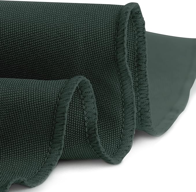 Gee Di Moda Round Tablecloth - 120 Inch Hunter Green Round Table Cloth for 60 to 96 Inch Round Tables - Heavy Duty Washable Fabric - for Buffet Table, Holiday Party, Dinner, Wedding & Baby Shower
