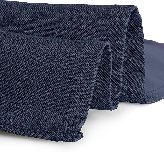 Gee Di Moda Rectangle Tablecloth - 60 x 102 Inch Navy Blue Table Cloth for 6 Foot Rectangle Tables - Heavy Duty Washable Fabric - for Holiday Party, Dinner, Weddings, Baby Shower & Events