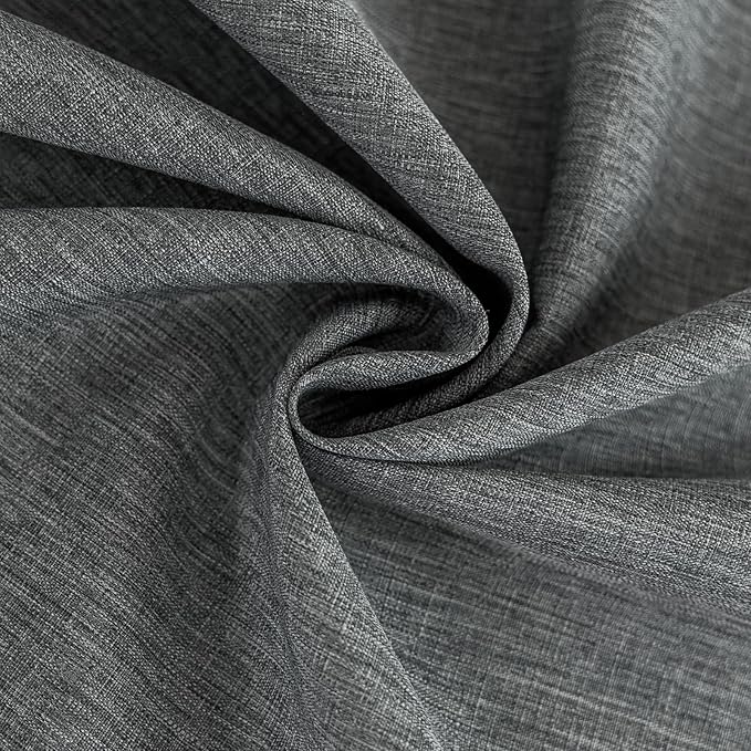 Fabric Rectangle Grey Tablecloth 60 x 102 Inch Faux Linen Textured Stain Resistant & Reusable Rectangular Gray Table Cloth Anti-Scratch for Dining Kitchen Party