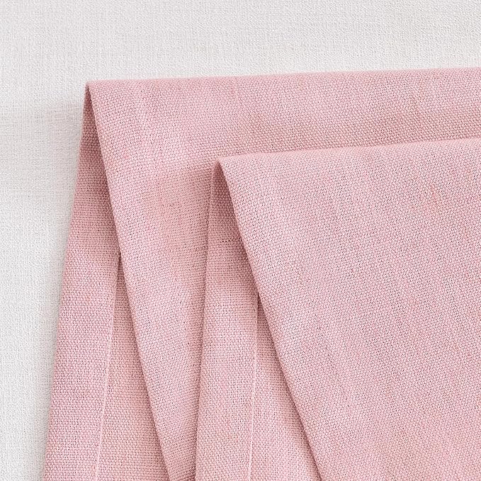 Wracra Linen Table Runner, Burlap Pink Table Runners 72 Inches Long | Rich - Image 3