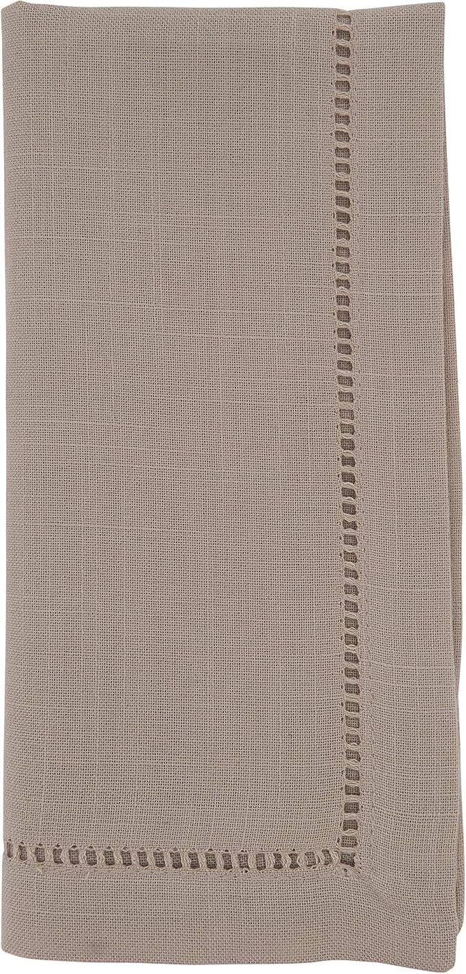 SARO LIFESTYLE Hemstitched Border Dinner Napkin by SaroLifestyle