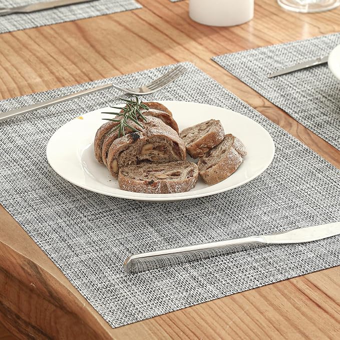 Leetaltree Linen Grey Placemats Set of 4 - Image 8