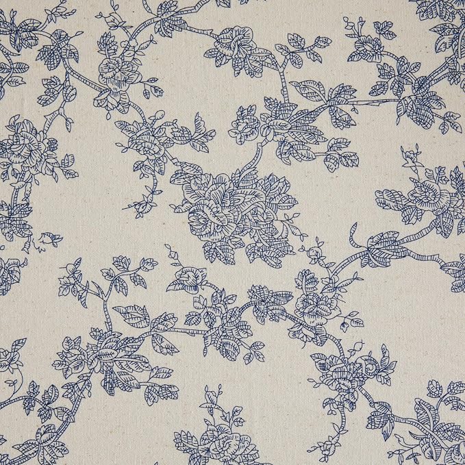 French Pastoral Farmhouse Table Runners, 13x48 Inch Blue | 100% Organic Cotton - Image 6