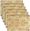 Luxury Dinner Placemats Set of 6, Washable Indoor Decoration by NYSMXF