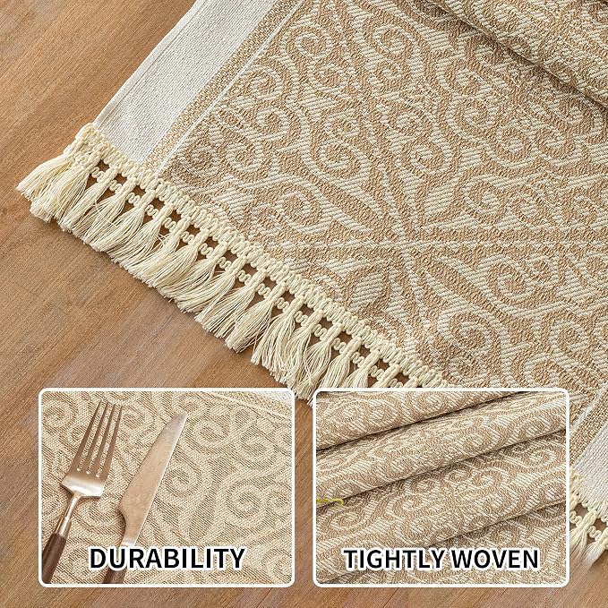 Coffee Totem Linen Table Runner - Image 3