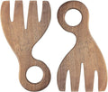 Bloomingville Acacia Wood Salad Servers Brown by Bloomingville