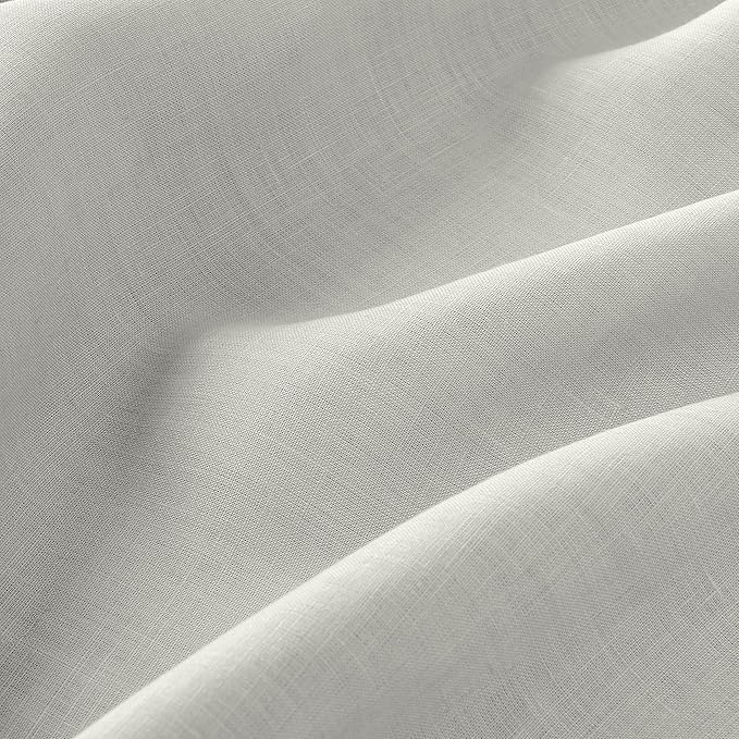 D'Moksha Homes Linen Tablecloth 60 x 102 Inch - 100% Pure Linen Silver Grey Table Cloth for Rectangle Tables - Machine Washable Cloth Tablecloth for Spring, Easter
