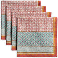 Maison d' Hermine Cloth Napkins Set of 4 100% Cotton Everyday Reusable Square Napkins Cloth Washable Dinner Party Wedding Restaurant Valentines Day Decorations Spring/Summer (Provence, 20" x 20")