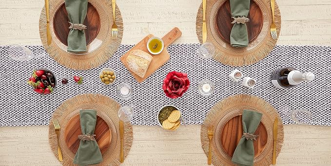 DII Woven Basics Collection 100% Cotton Knit Table Runner - Image 5