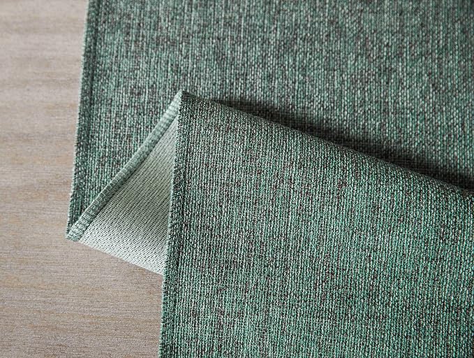 Green Table Runners 36 Inches Long, Burlap Linen Style Rustic Farmhouse Table - Image 7