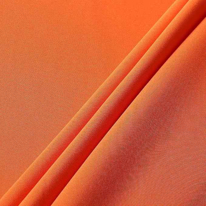 sancua Square Tablecloth - 54 x 54 Inch - Stain and Wrinkle Resistant Washable Polyester Table Cloth, Decorative Fabric Table Cover for Dining Tables, Buffet Parties and Camping, Orange