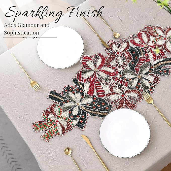 Beaded Table Runner 13 x 36 Inch - Image 9