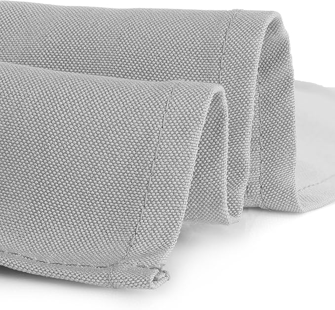 Gee Di Moda Rectangle Tablecloth - 60 x 84 Inch Silver Table Cloth for 5 Foot Rectangle Tables - Heavy Duty Washable Fabric - for Holiday Party, Dinner, Weddings, Baby Shower & Events