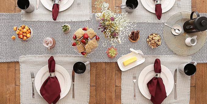 DII Woven Basic Tabletop Collection, Chevron Table Runner - Image 5