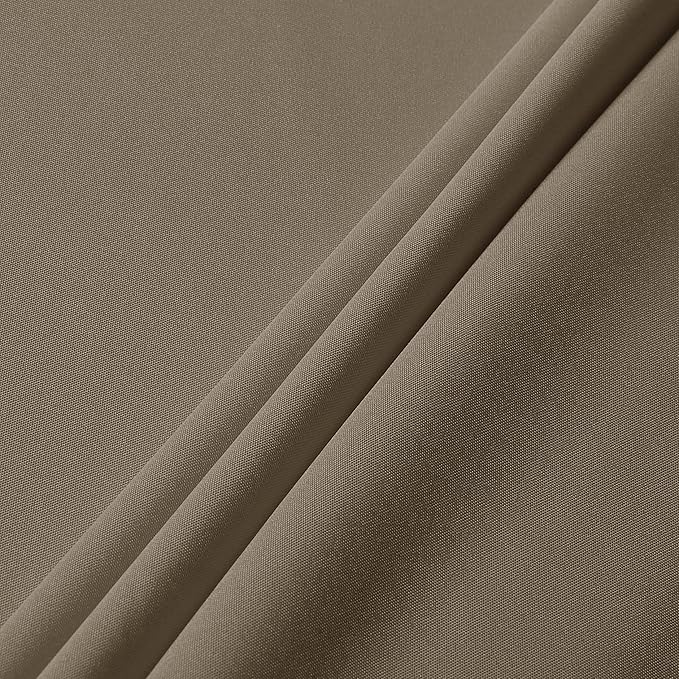 sancua Rectangle Tablecloth - 70 x 120 Inch - Stain and Wrinkle Resistant Washable Polyester Table Cloth, Decorative Fabric Table Cover for Dining Tables, Buffet Parties and Camping, Taupe
