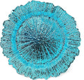 allgala 13-Inch 48-Pack Heavy Quality Round Charger Plates-Reef Turquoise-HD80836