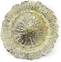allgala 13-Inch 6-Pack Heavy Quality Round Charger Plates-Reef Gold-HD80331