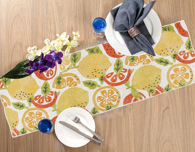 Beaded Table Runner 13 x 36 Inch - Image 3