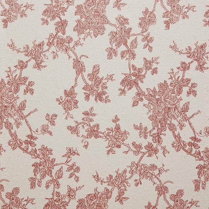 French Pastoral Farmhouse Table Runners, 13x90 Inch Red | 100% Organic Cotton - Image 6