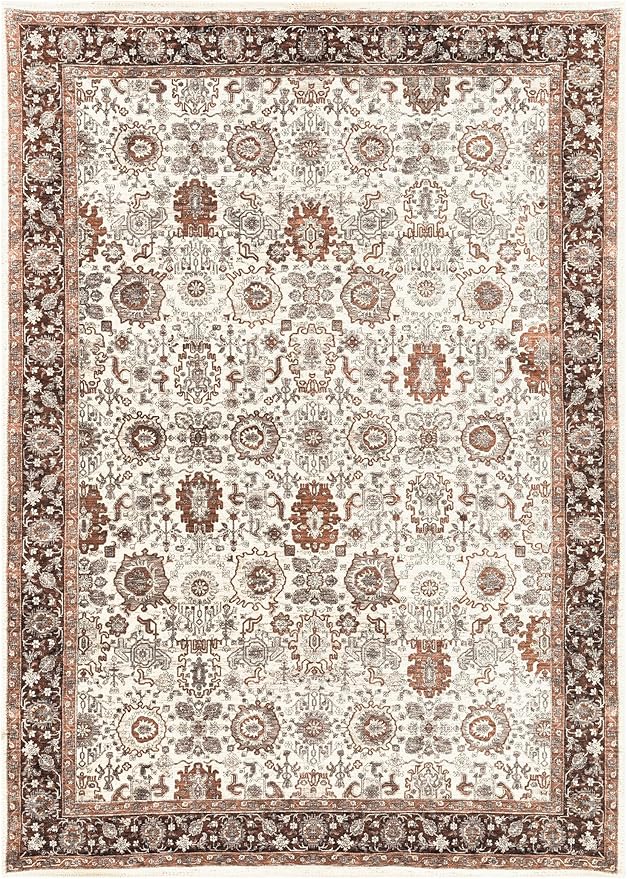 Keen Home Design 3x5 Rug - Machine Washable Entry Rug with Non-Slip Backing, Ideal for Enteryway, Kitchen, Bathroom, Laundry Room - Vintage, Easy Clean, Durable, Low Pile - (3' x 5')