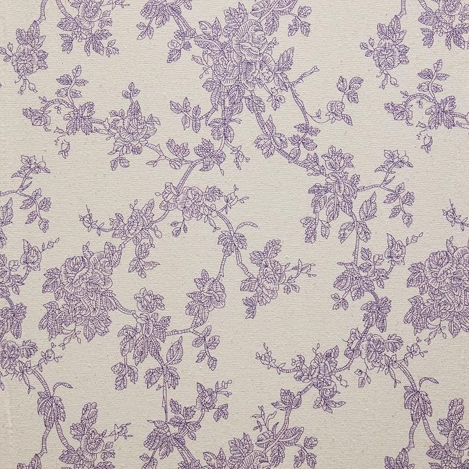 French Pastoral Farmhouse Table Runners, 13x72 Inch Purple | 100% Organic - Image 6