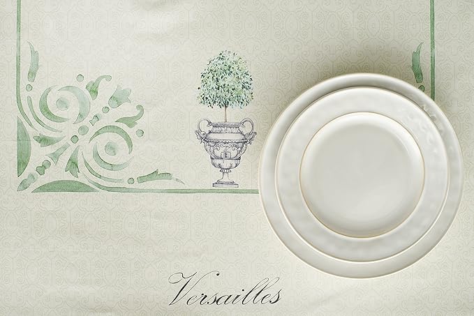 Maison d' Hermine Table Cloth Rectangle Table 100% Cotton 60 x 120 Inches Tablecloth Reusable Decorative for Dining Room Farmhouse Home Valentines Day Decorations Spring Summer - Jardin Du Roy