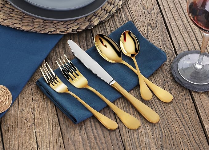 Artaste 56907 Rain 18/10 Stainless Steel Flatware 36-Piece Set, Service - Image 8